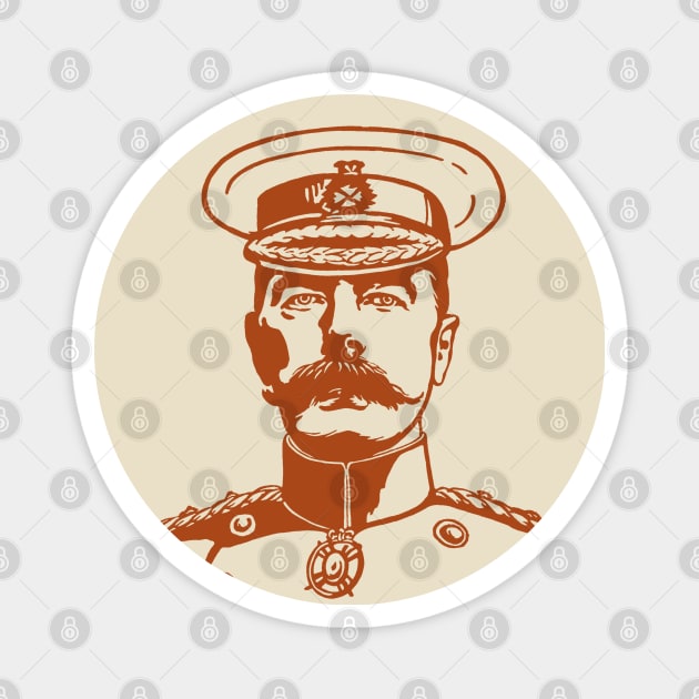 Horatio Herbert Kitchener - British Army Officer Magnet by Distant War